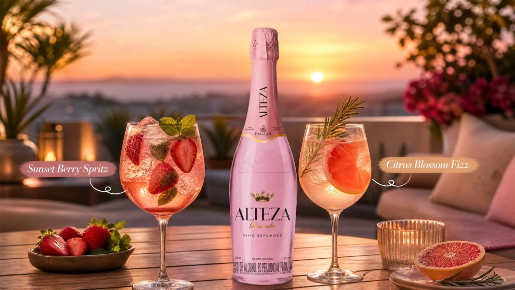 ¿Qué Mezclar con Vino Espumoso Rosado? Dos Recetas de Cócteles Rápidas para tus Tardes