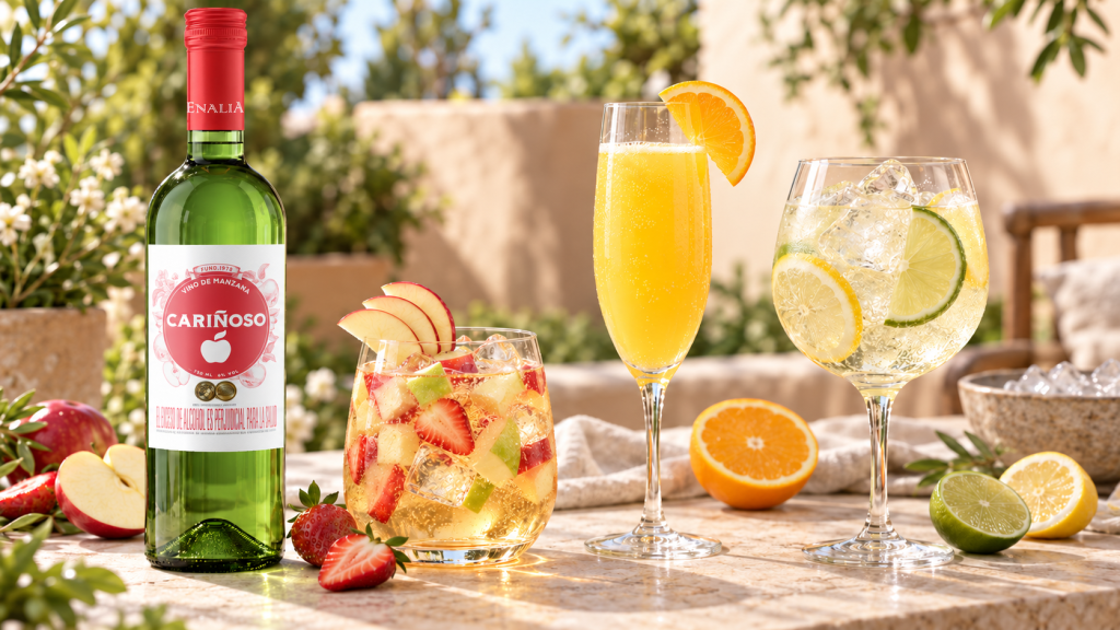 El Arte de Brindar: Cócteles Fáciles y Refrescantes con Vino Cariñoso de Manzana